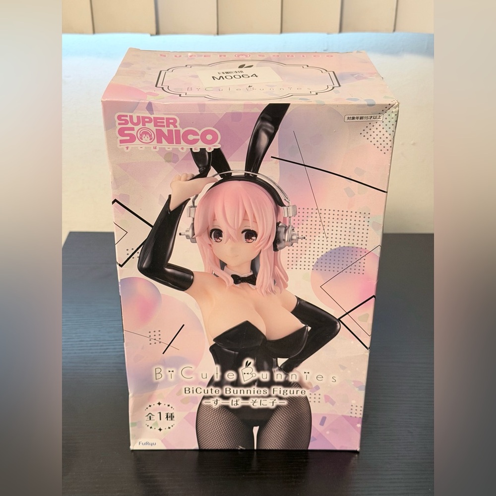 Super Sonico BiCute Bunnies Black ver. figure FuRyu USA SHIP